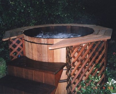 Manufacturer of finely crafted redwood, cedar and teak hot tubs.